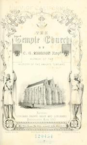Cover of: The Temple church by C. G. Addison