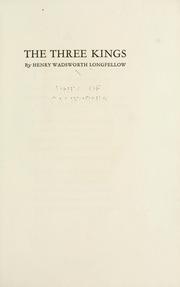 Cover of: The three kings.