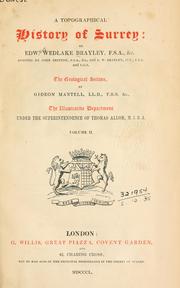 Cover of: A topographical history of Surrey