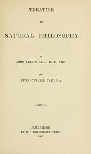 Cover of: Treatise on natural philosophy