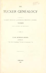Cover of: The Tucker genealogy by Tyler Seymour Morris
