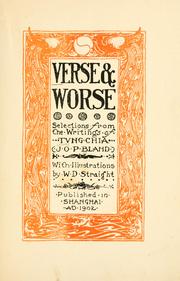 Cover of: Verse & worse