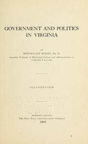 Cover of: Government and politics in Virginia
