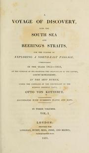 Cover of: A voyage of discovery: into the South Sea and Beering's straits, for the purpose of exploring a north-east passage, undertaken in the years 1815-1818, at the expense of His Highness ... Count Romanzoff, in the ship Rurick, under the command of the lieutenant in the Russian imperial navy, Otto von Kotzebue.