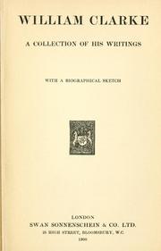 Cover of: William Clarke by William Clarke