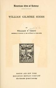 Cover of: William Gilmore Simms