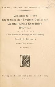 Cover of: Wissenschaftliche ergebnisse der zweiten Deutschen Zentral-Africa-Expedition, 1910-1911 by Deutsche Zentralafrika-Expedition (1910-1911)