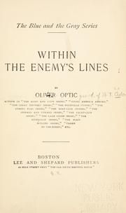 Cover of: Within the enemy's lines