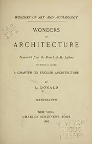 Cover of: Wonders of architecture.