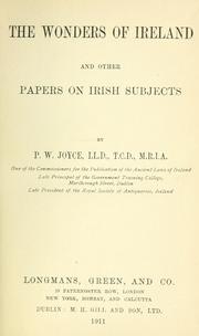 Cover of: The wonders of Ireland and other papers on Irish subjects