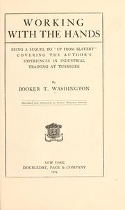 Working with the hands by Booker T. Washington