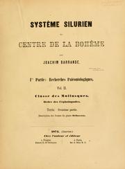 Cover of: Systême silurien du centre de la Bohême.