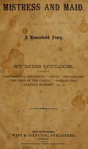 Cover of: Mistress and maid by Dinah Maria Mulock Craik
