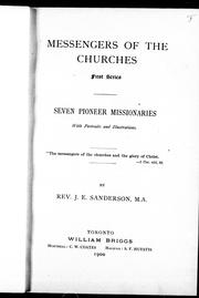 Messengers of the churches by J. E. Sanderson