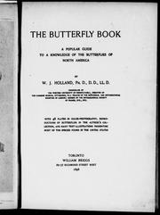 Cover of: The butterfly book by W. J. Holland