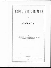 Cover of: English chimes in Canada