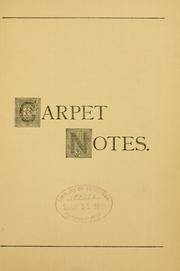Cover of: A few facts about carpets by Pray, John H., sons, & co., Boston