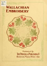 Cover of: Wallachian embroidery