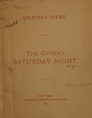 Cover of: cotter's Saturday night.