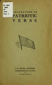 Cover of: Collection of patriotic verse