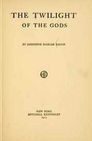 Cover of: The twilight of the gods