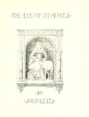 Cover of: The eve of St. Agnes. by John Keats