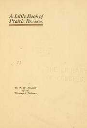 Cover of: A little book of prairie breezes