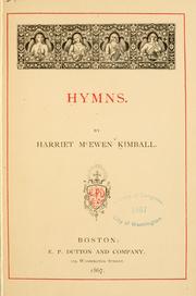 Cover of: Hymns.