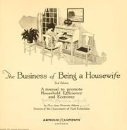 Cover of: The business of being a housewife.