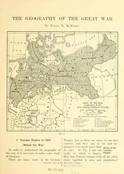 Cover of: The geography of the great war