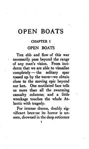 Cover of: Open boats