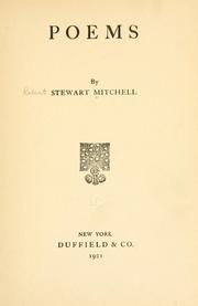 Cover of: Poems by Stewart Mitchell