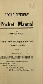Cover of: Textile designers' pocket manual