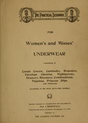 Cover of: The practical designer for women's and misses' underwear