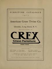 Cover of: Furniture catalogue 1903 by American grass twine co