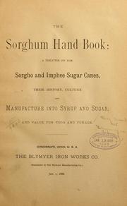 Cover of: The sorghum hand book by David W. Blymyer
