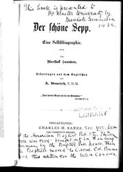Cover of: Der schöne Sepp: eine Selbstbiographie