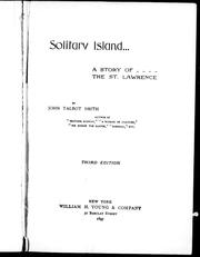 Cover of: Solitary island, a story of the St. Lawrence