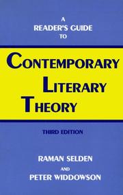 Cover of: A reader's guide to contemporary literary theory. by Raman Selden