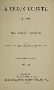 Cover of: A crack county by Mrs. Edward Kennard