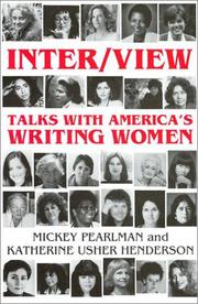 Cover of: Inter/view: talks with America's writing women