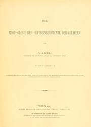Cover of: Morphologie der Hüftbeinrudimente der Cetaceen