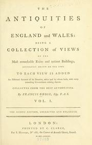 Cover of: The antiquities of England and Wales.
