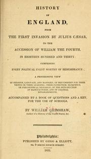 Cover of: History of England by Grimshaw, William