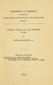 Cover of: Ethnic ideals of the British isles
