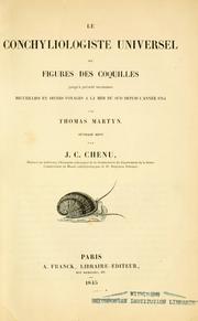 Cover of: conchyliologiste universel, ou, Figures des coquilles jusqu'à présent inconnues recueillies en divers voyages a la mer du sud depuis l'année 1764