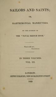 Cover of: Sailors and saints: or, matrimonial manoeuvres