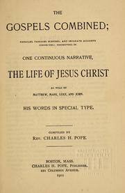 Cover of: The Gospels combined