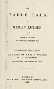 Cover of: The table talk of Martin Luther