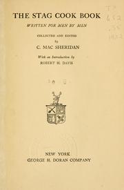 Cover of: The stag cook book by C. Mac Sheridan